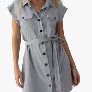 NWOT Sanctuary Theo Surplus Dress Medium Gray PERFECT, NEW!